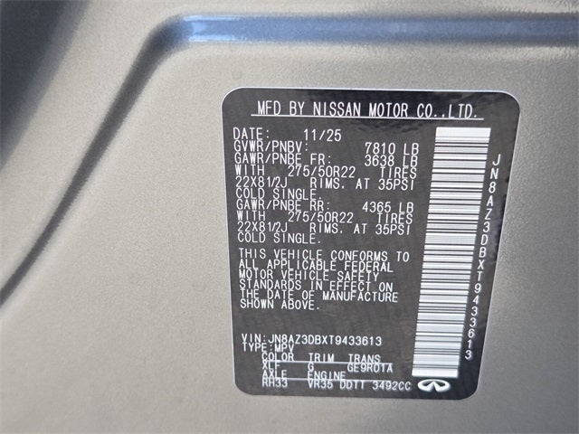 2026 INFINITI QX80 Sport 4WD