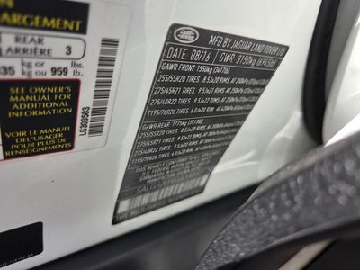 2016 Land Rover Range Rover 5.0L V8 Supercharged