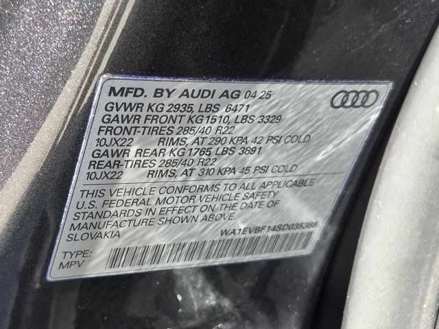 2025 Audi Q8 55 Premium Plus quattro