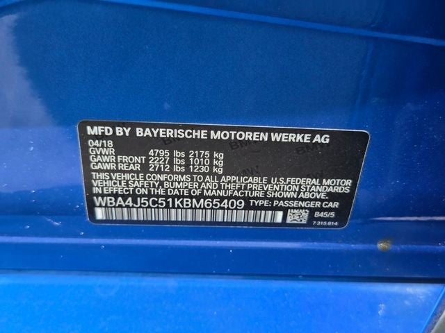 2019 BMW 4 Series 440i Gran Coupe
