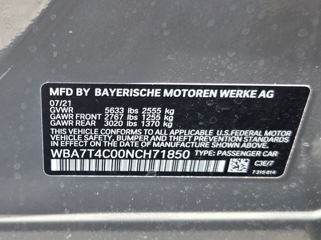 2022 BMW 7 Series 740i xDrive