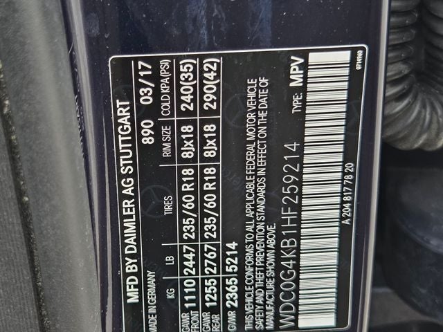 2017 Mercedes-Benz GLC GLC 300 4MATIC®