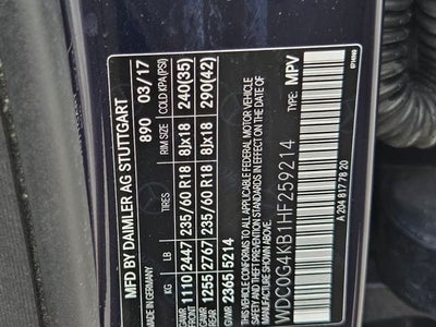 2017 Mercedes-Benz GLC GLC 300 4MATIC®