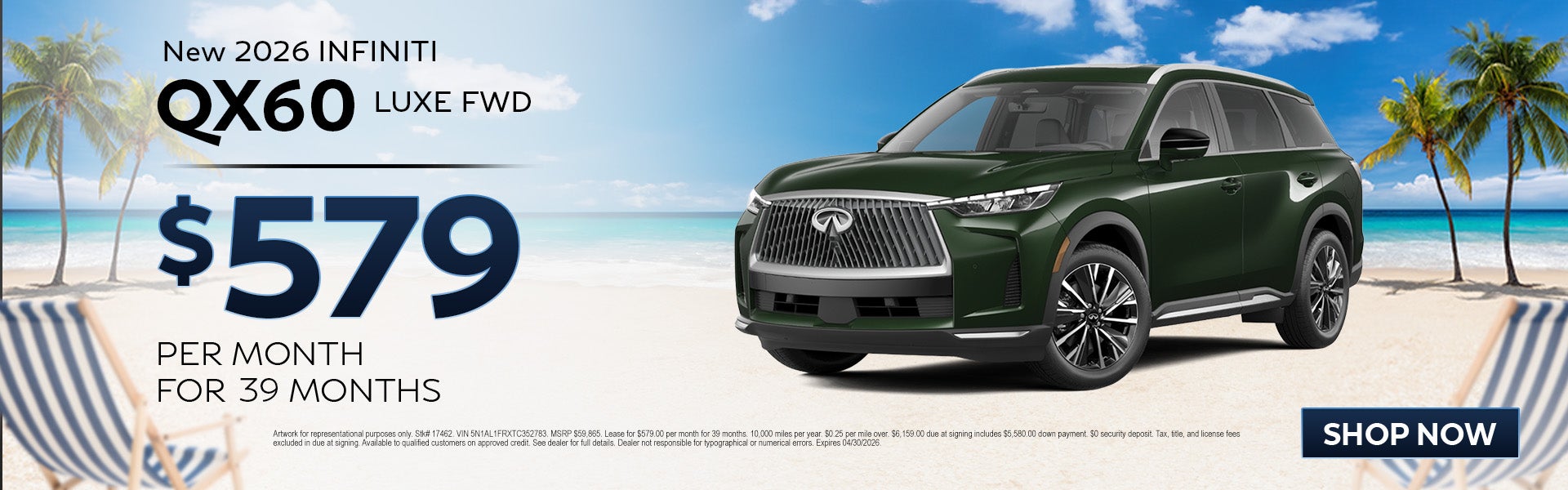 INFINITI QX60 lease deal