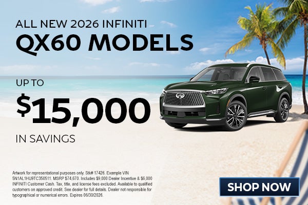 All New 2026 INFINITI QX60 Models