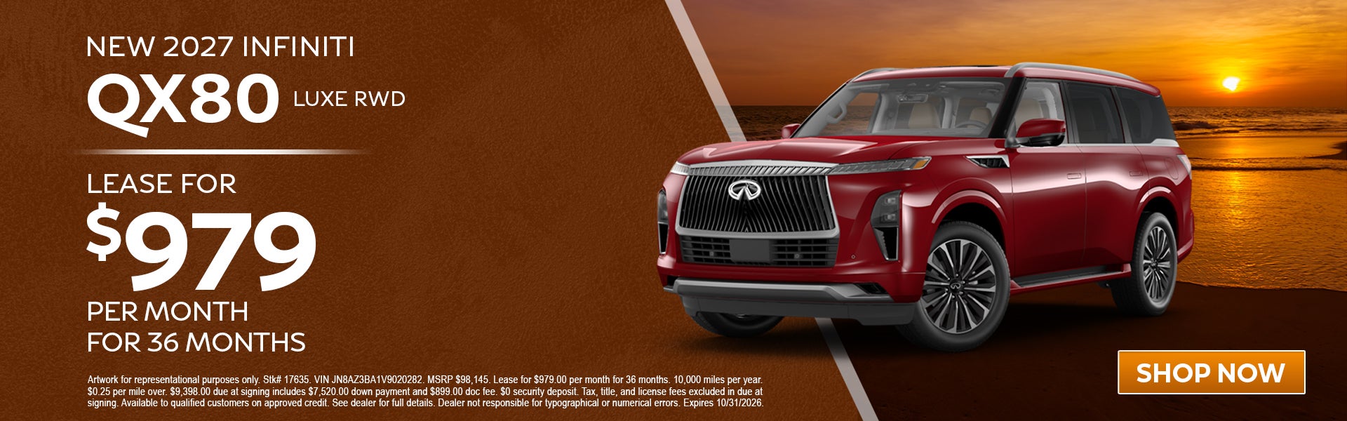 New 2027 INFINITI QX80 LUXE RWD
