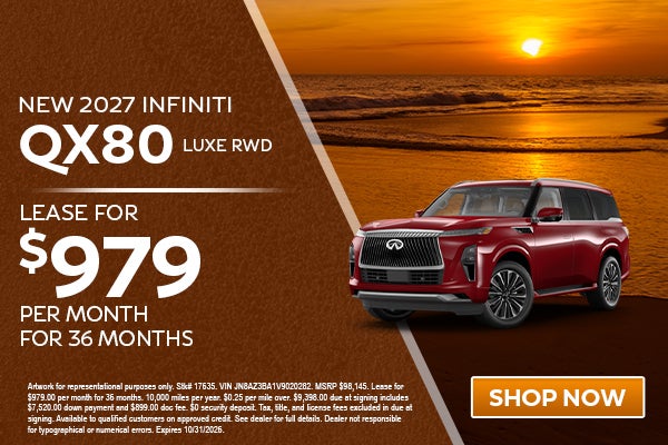 New 2027 INFINITI QX80 LUXE RWD
