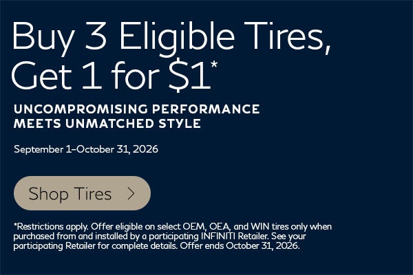 SD INFINITI Tire Offer