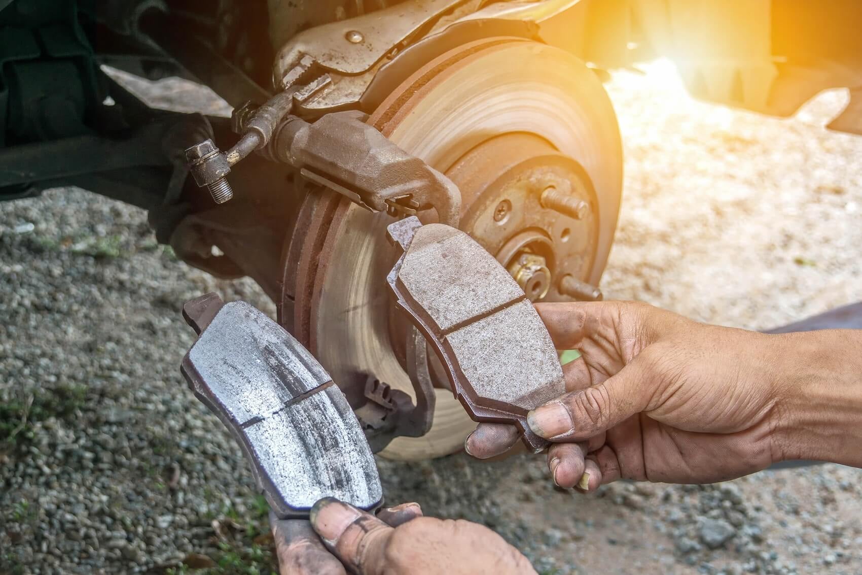 Replacing brake pads at Atlantic INFINITI